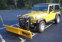 2006 Jeep Wrangler Rubicon Meter Drive Pro 6'8" Snow Plow