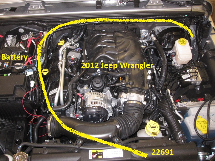 2012 Jeep Wrangler Meyer plow wiring harness 22691