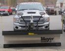 Stainless steel Meyer Lot Pro 8 on a Dodge 2500